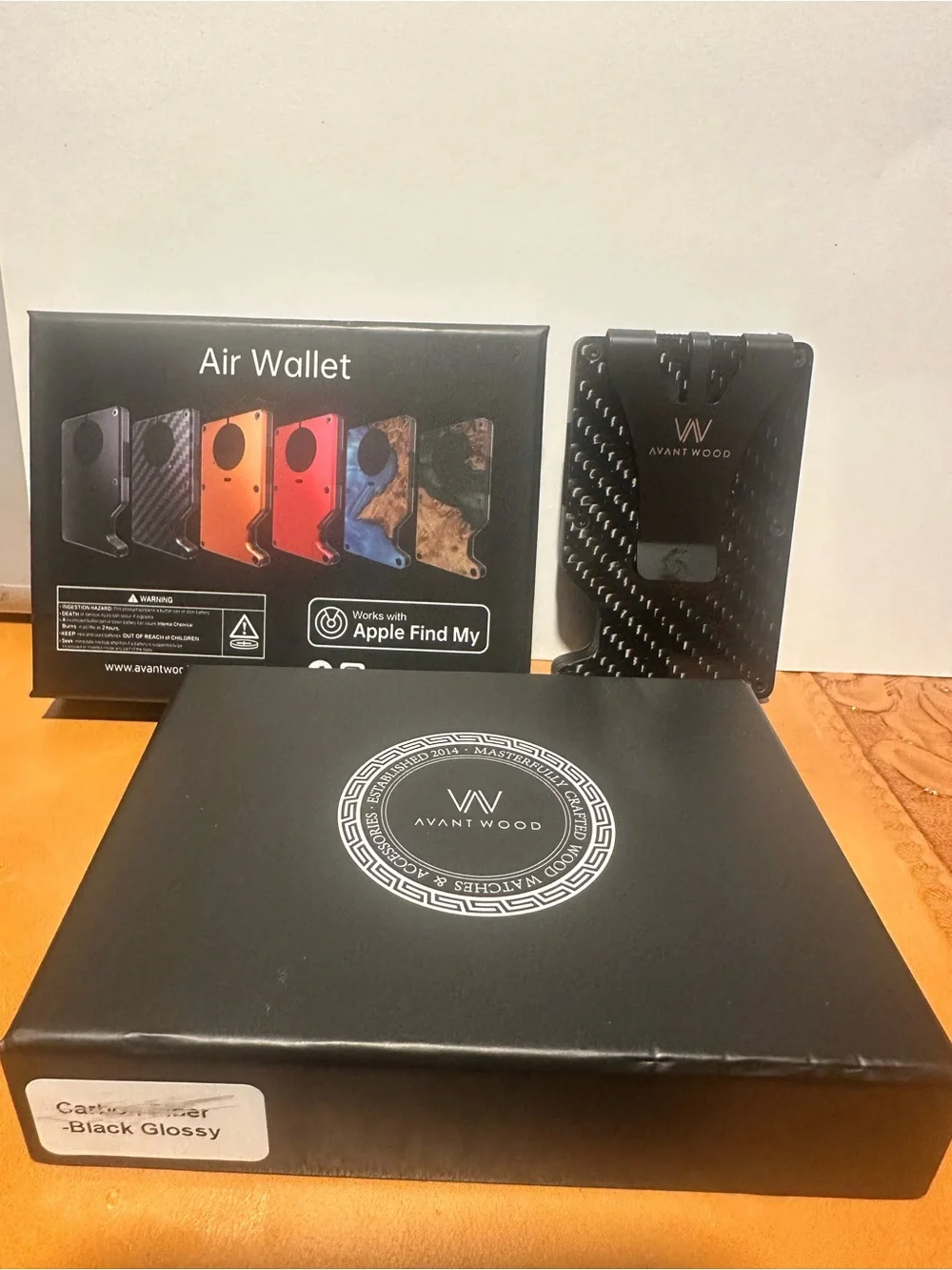 Avant Wood Air Wallet Pro/Black Glossy